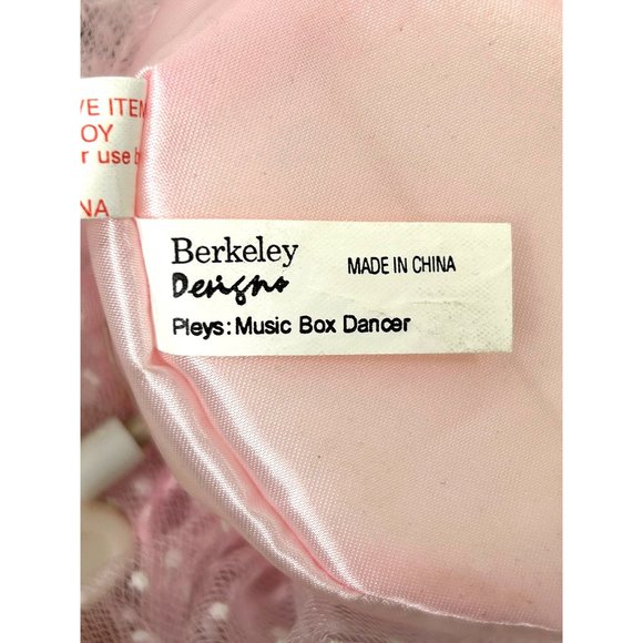 Erkeley Designs Ballerina Dancer Music Box  Doll Cuddle Kidz Moves Head Vintage - Picture 6 of 17